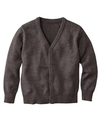 Nissen Knit Charcoal Size 170 Cardigan, School, Student, Boys, Girls, Kids, Gray,