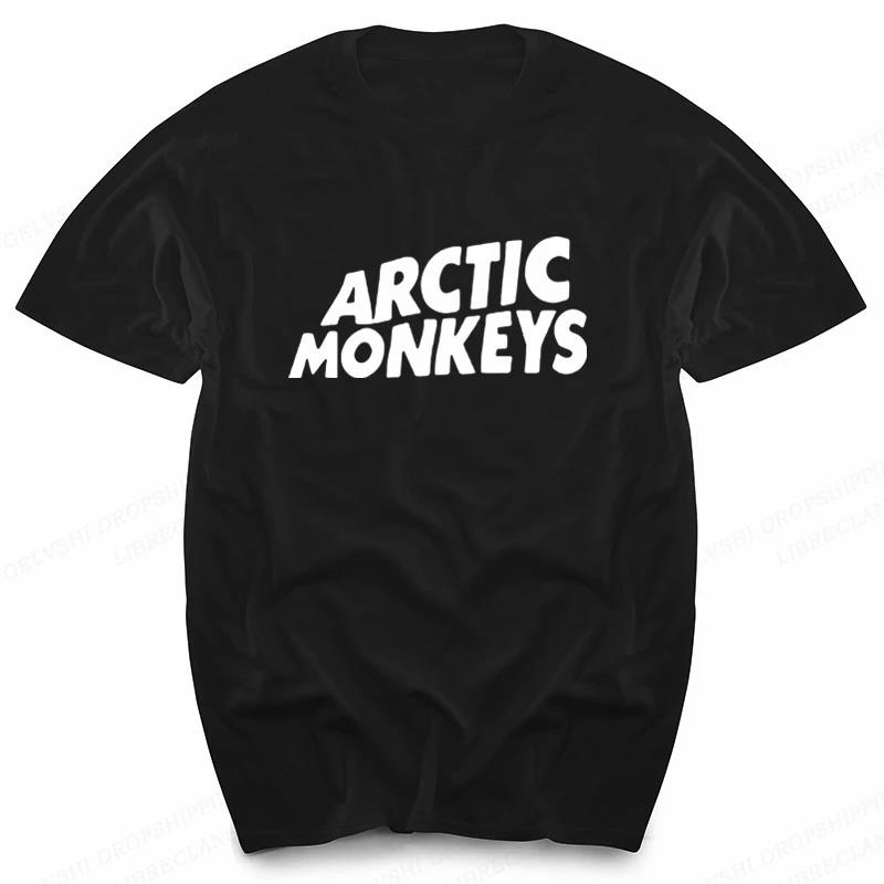 Arctic Monkeys Rock Band Graphic Print T Shirt Men Fashion Vintage Hip Hop Streetwear Short Sleeve Plus Size T Shirt Women