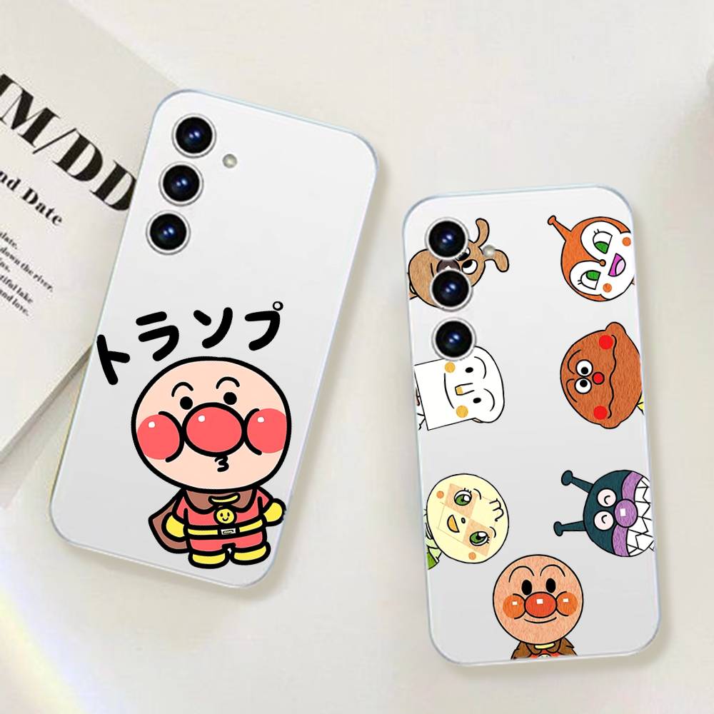 Anime A-Anpanman-s Cute Phone Case For Samsung Galaxy S25 S24 S23 S22 S21 FE Ultra Plus A32 A53 A13 A31 Soft Cover