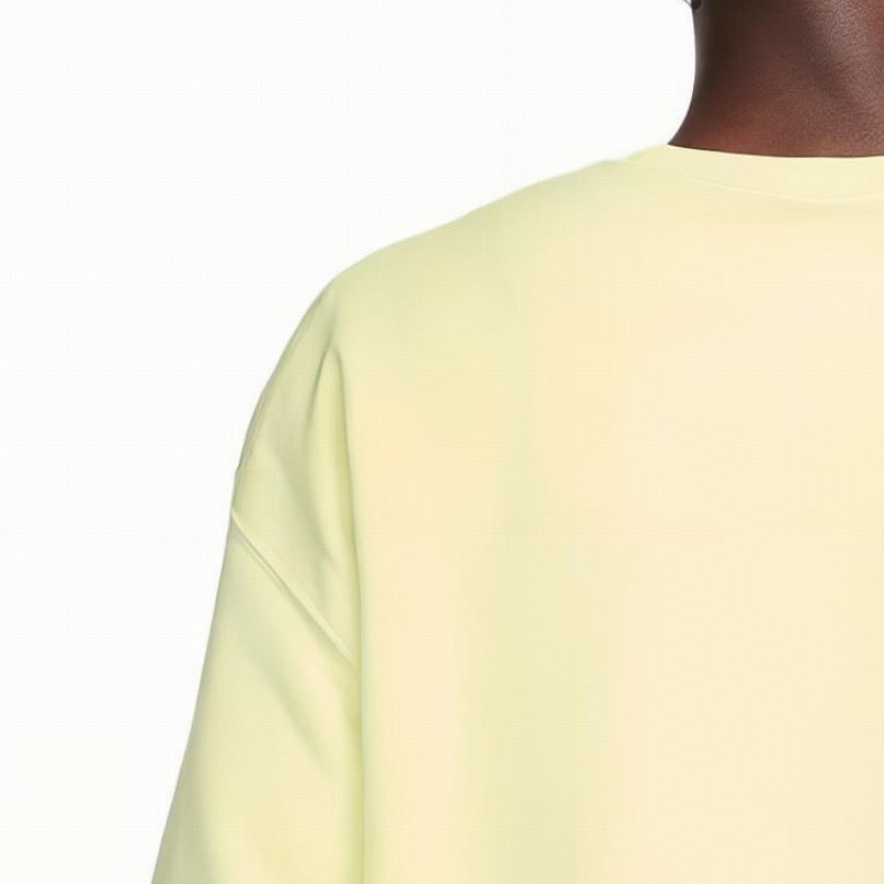 Nike Solid Color Crew Neck Fleece Lined Casual Sports Long Sleeved Sweatshirt Men's Bright Green DX1362-331