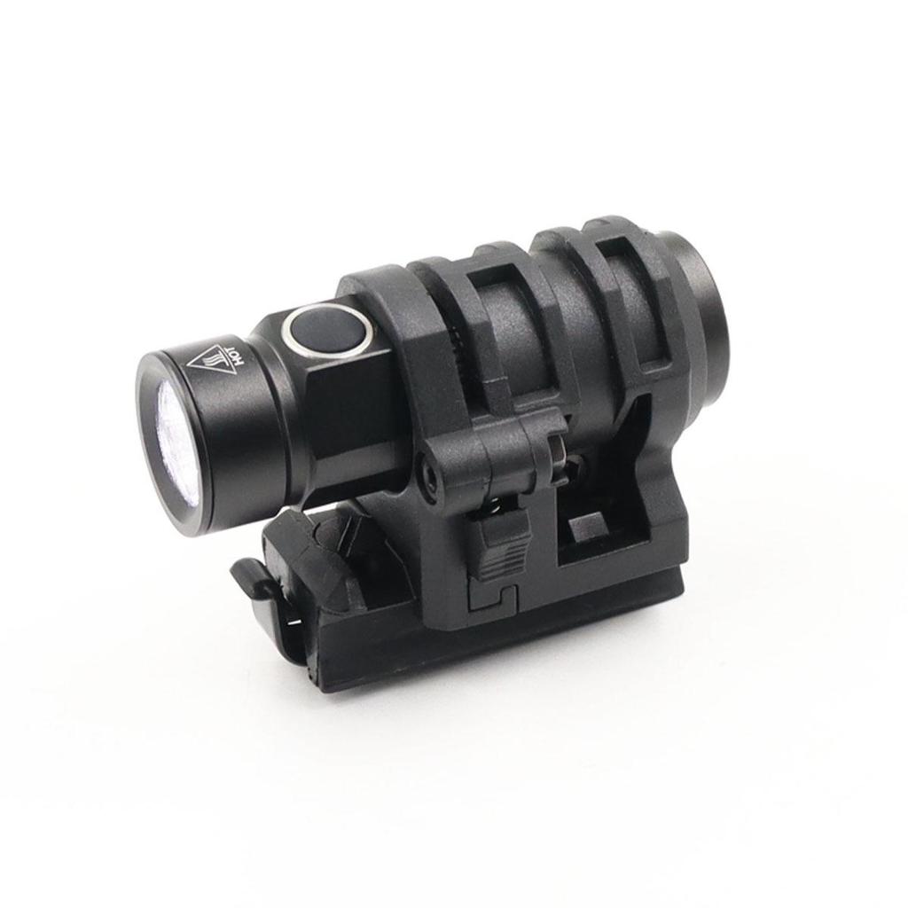 Kailixing 500 Lumen Mini-Taschenlampe: Hoch/Niedrig/Stroboskoplicht, Helmkompatibel mit 20mm Schieber.