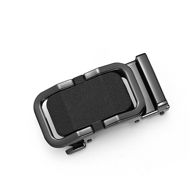 Men's High-End Genuine Leather Automatic Buckle Belt for Casual Trousers