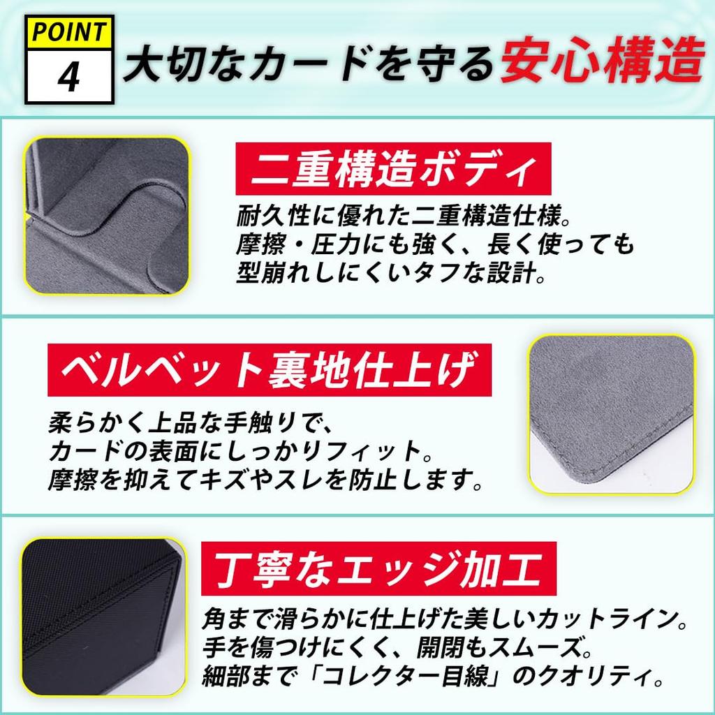 Trading Card Case Holds Over Includes 24 Indexes and 6 Stand Compatible with and Duel Masters Card Columns Box, 2,400 (3,200) Cards, Clips, Yu-Gi-Oh!,