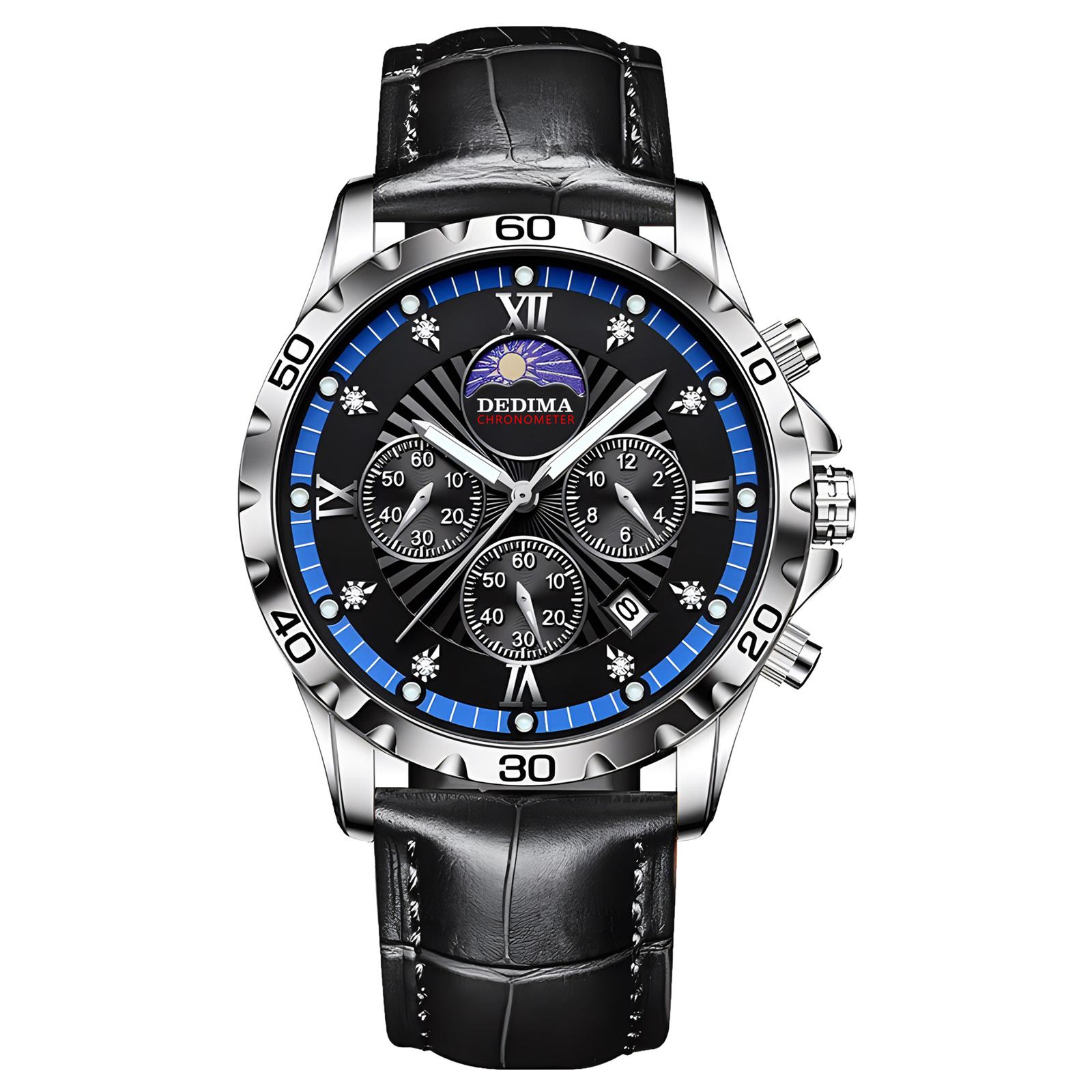 

Мужские водонепроницаемые светящиеся наручные часы-будильник для бега One Size