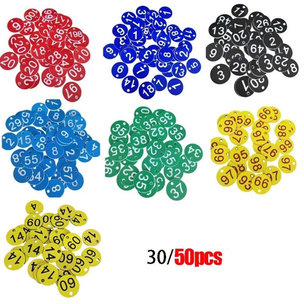 Plastic Beehive Tags 3.5CM Number Plate Beehive Mark Board Tag  Bee Hive Mating Box Mark