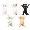 Pen holdercat figurine 5-piece set stylish cute perfect desktop storage as interior goods interesting stationery items giftsfor personal use