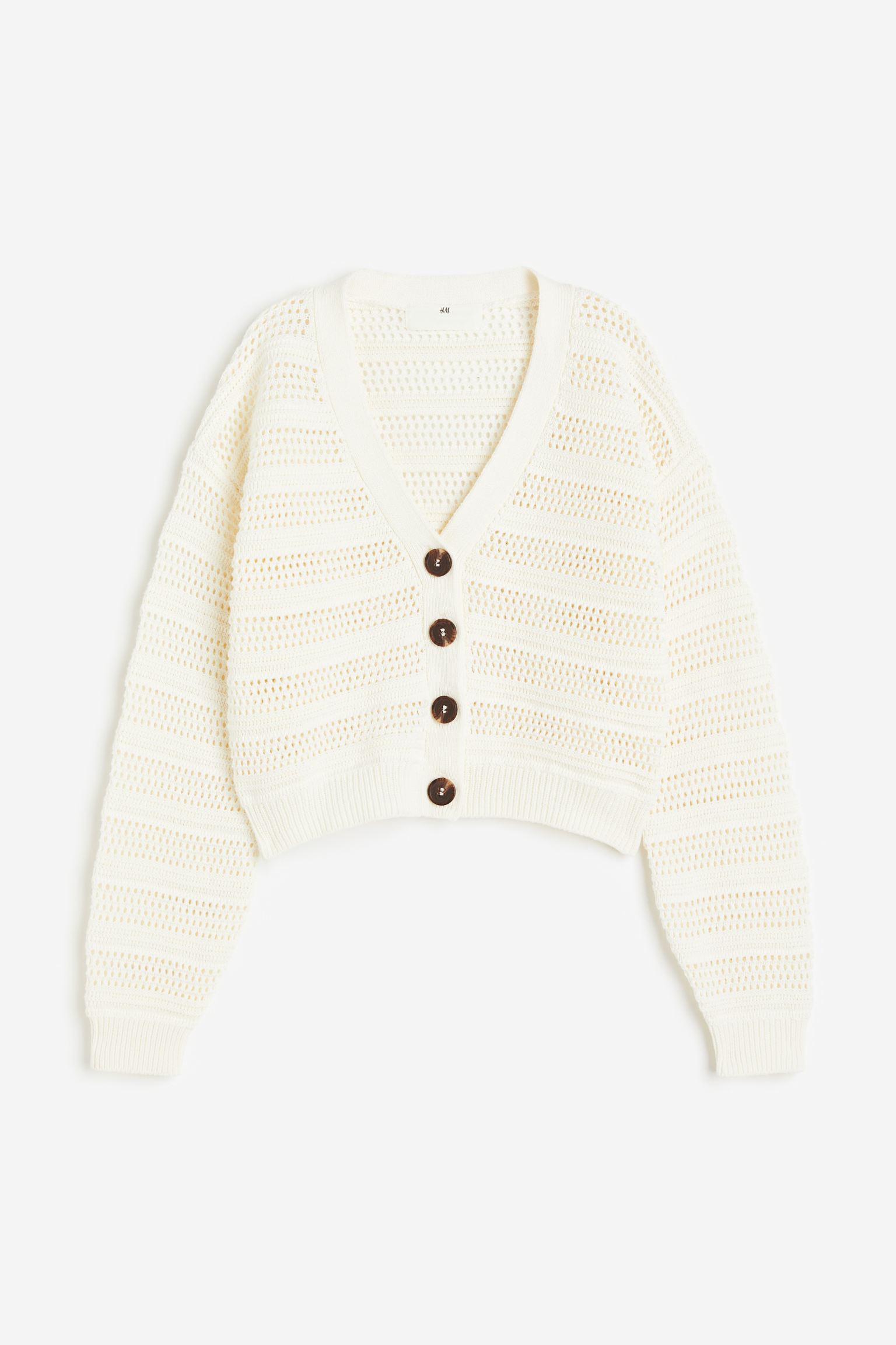 

Rib-knit cotton cardigan