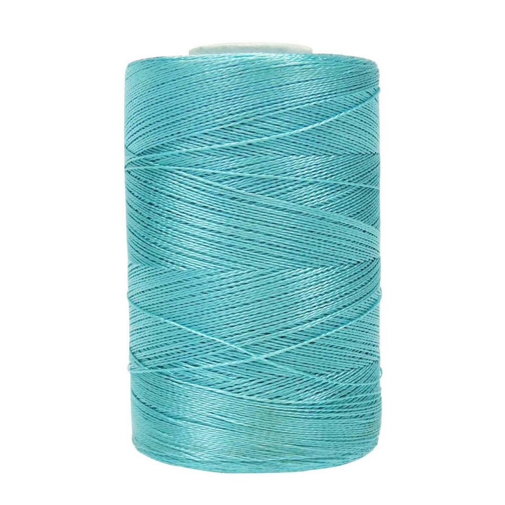 Aqua Blue Spool Overlocking Hand Machine Polyester Cones Serger 400 Mtr