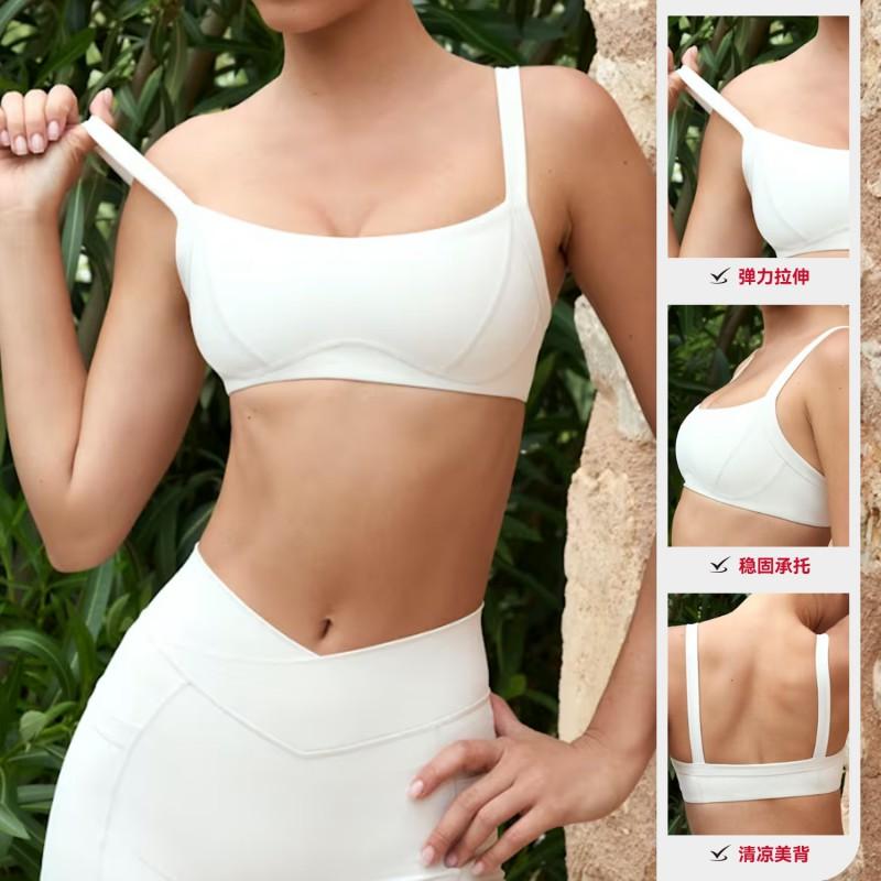 Womens Sports Bra Shockproof Backless Yoga Running Fitness Gym