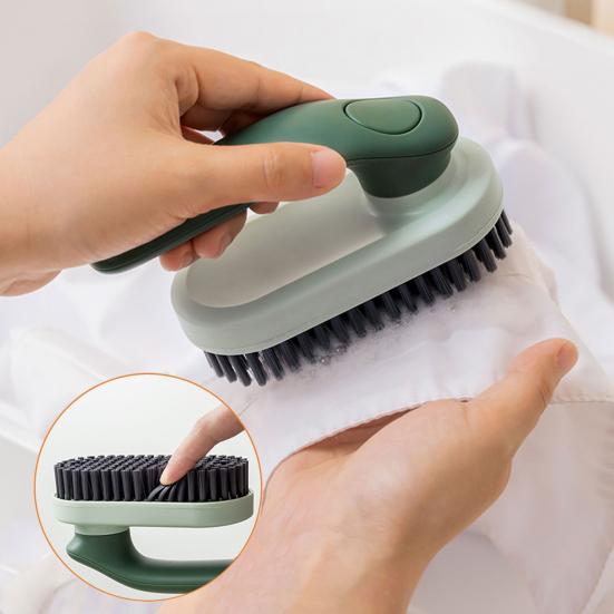 Skládací kartáč na prádlo s ergonomickou rukojetí, otočný kartáč s měkkými štětinami na drhnutí kuchyně, všestranný čisticí nástroj