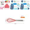 Colorful 31 Piece Dinosaur Kitchen Baking Set For Kids Interactive Family Fun Toys