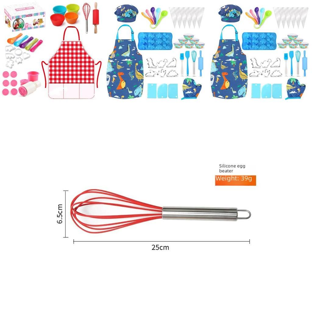 Colorful 31 Piece Dinosaur Kitchen Baking Set For Kids Interactive Family Fun Toys