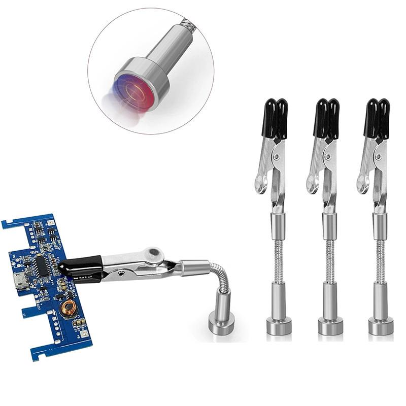 Magnetic Universal Flexible Arm Welding Assistant PCB Clamp Soldering Helping Hands Third Hand Welding Repair Tools