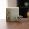 Hand-painted Ge Kiln Ceramic Tea Cup Lotus Graphic Chinese Kung Fu Tea Cup Underglaze Colored Retro Tea Tasting Cups Tea Making