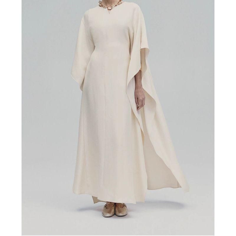 

Внешняя торговля H Дом Тяжелая промышленность Яркий шелк Высокое качество Рукав «летучая мышь» Приталенное Свободное Платье цвета крафт тан плюс Большой размер Khaki 2XL