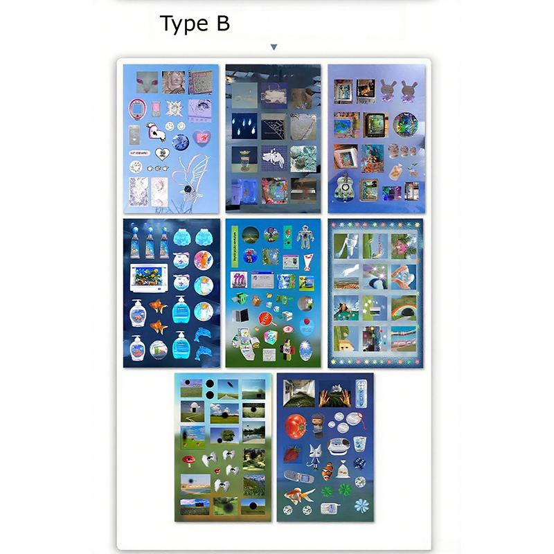 

Hot 8/16 Sheets DIY Decoration Y2k Gen Z Electronic Memories Style Retro Dreamcore Collages Journals Diary Scrapbook Stickers