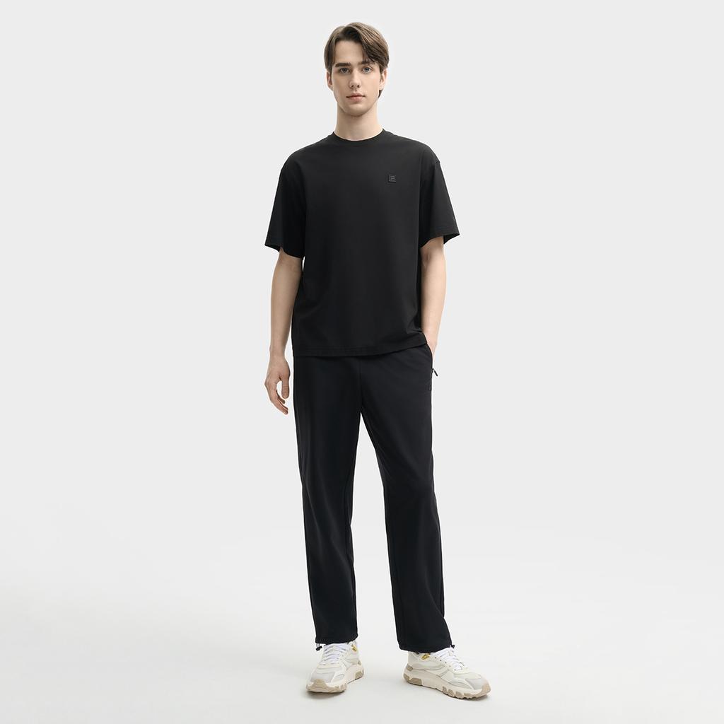 New FILA MILANO Collection Knitted Sweatpants Men's Jet Black F11M525603F-BK