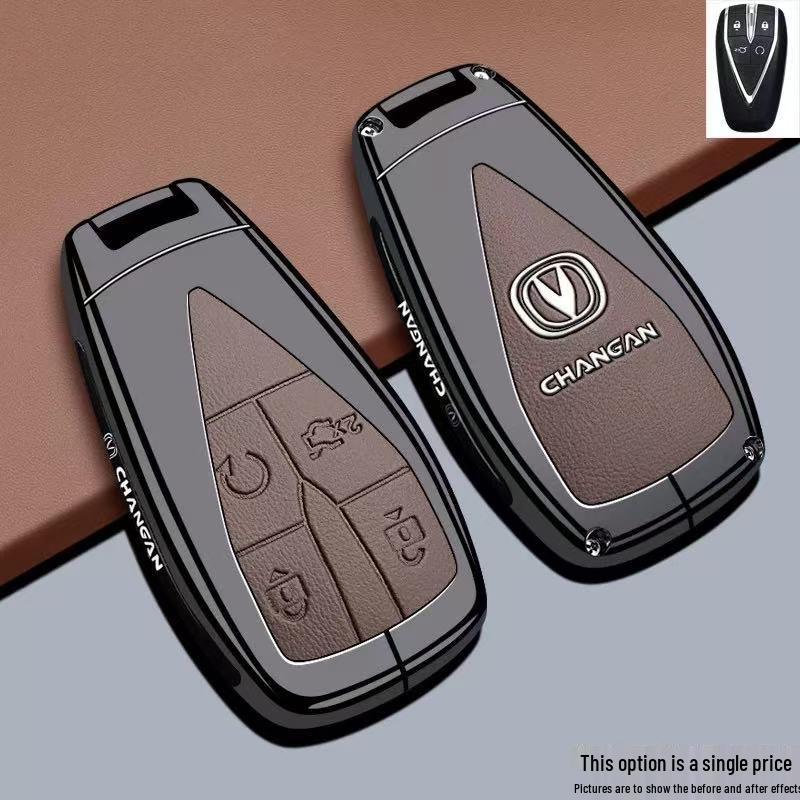 Changan Eado Key Case for CS75Pro, CS55Plus, Yidong: Fourth Gen Car Bag, Buckle Shell.