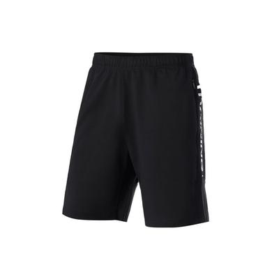 Li Ning Training Series Letter Print Training Running Shorts Men Shorts Black AKSR115-1