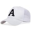 Net Baseball Stitching Embroidered A Lettering Alphabet Neutral Gender Women  Men For Caps Spring And Summer Outdoor Adjustable Casual Hats