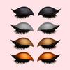 2 In 1 Eyeshadow Party Makeup Easy Use Reusable Self Adhesive With Eyelash Waterproof Eyeliner Sticker Cosmetic