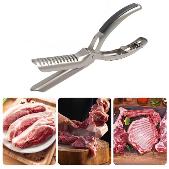 1/2/3 Set Rib Film Remover Ergonomic Handle BBQ Fat Trimmer Poultry Prep Beef Pretreatment Tool Rib Membrane Removal Tool