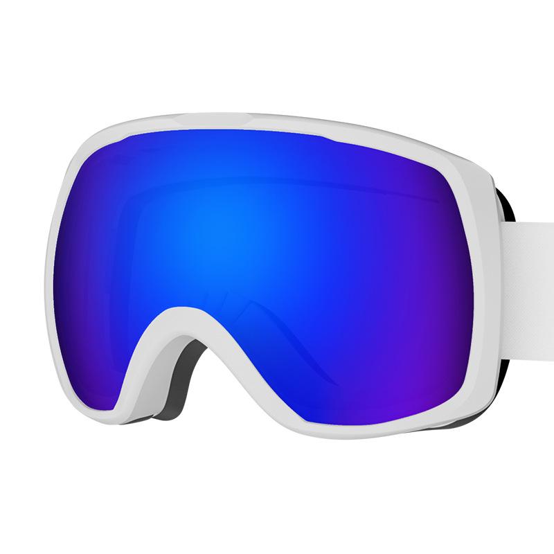 Unisex ski goggles with spherical lenses, windproof and anti-fog, essential protective eyewear equipment for snow sports
