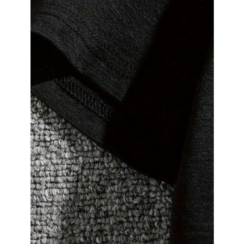 Europäische Größe Damen Übergröße Grafik-T-Shirt Weiches Stretch-Rundhals-T-Shirt mit MAMA Schleifen-Design in Schwarz & Rosa Leopardenmuster Lässig für jeden Tag