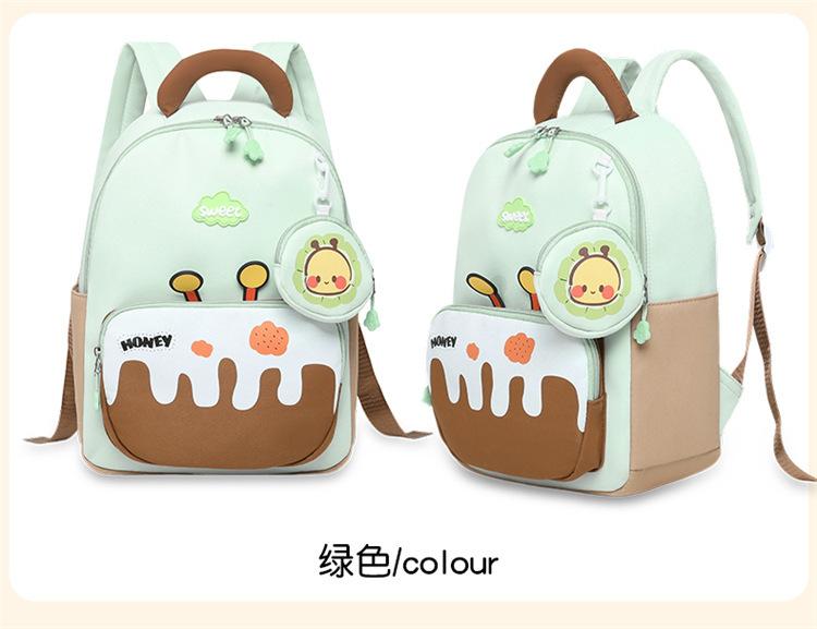Cartoon Kids Backpack for Elementary School Students Grades 1-6, Large Capacity Lightweight School Bag, Boys Girls Bookbag