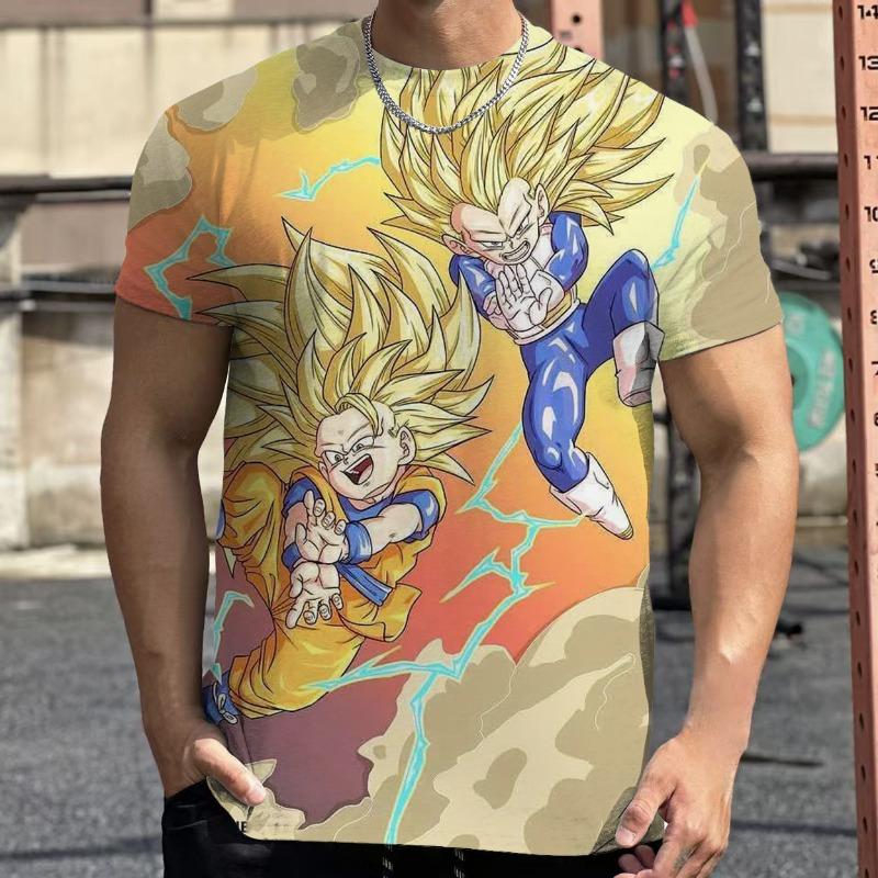 2025 New Dragon Ball Z Anime Kids T-shirt Adult Men/Women Goku 3D Printed Street Tshirt Sports Quick-drying T shirt