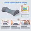 Cozyhealth Lumbar Support Pillow for Sleeping, Heated Lower Back Pillow with Graphene Heating for Lower Back Pain Relief, Memory Foam Mild Support