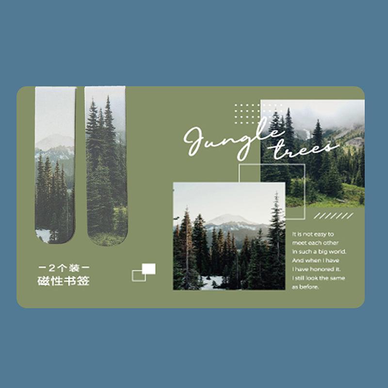 2 szt./opak. Zakładka magnetyczna Piękna sceneria Chmury Prosty literacki wzór Zakładka Narzędzie do czytania Artykuły szkolne i biurowe