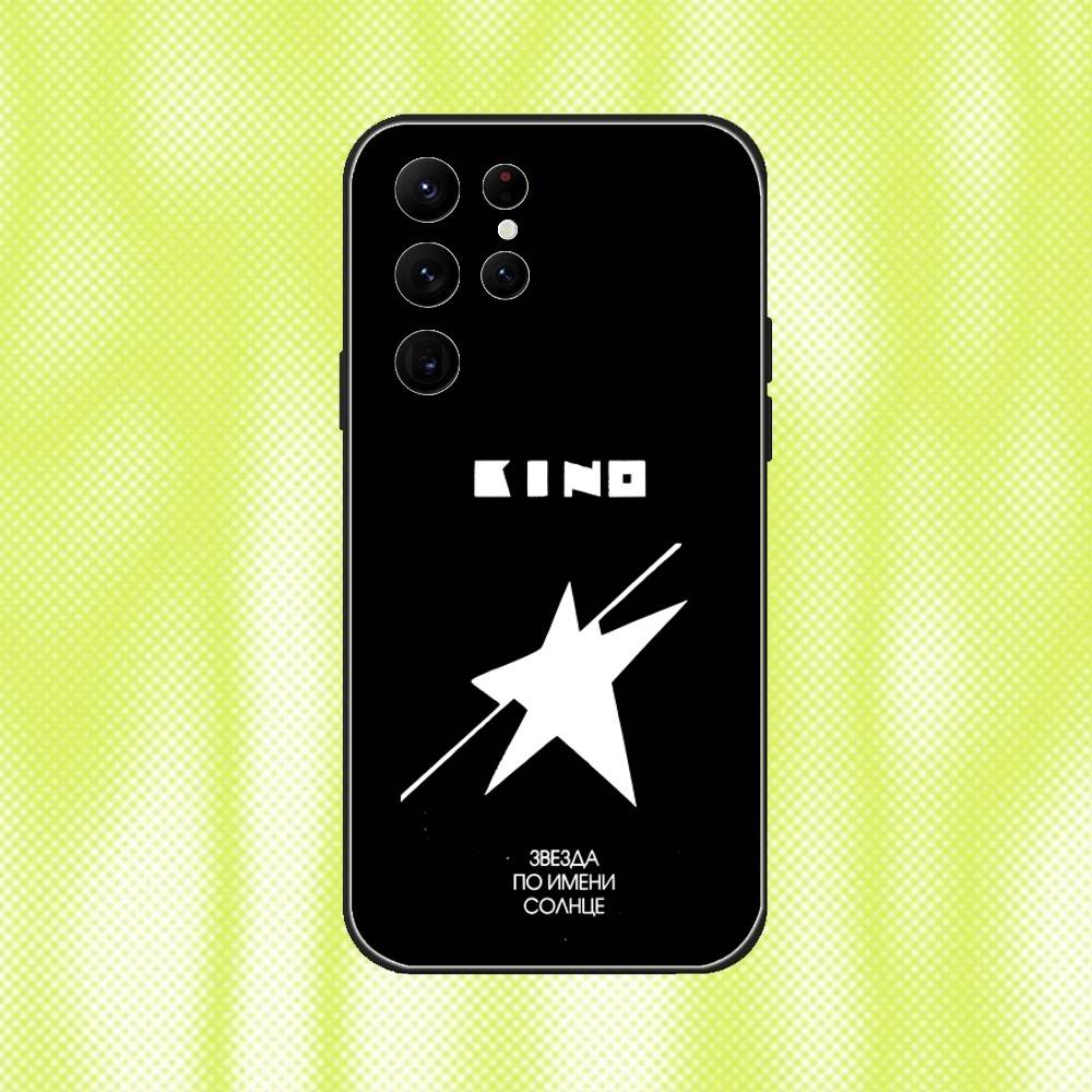 Russia Rock Band Viktor Tsoi Kino Phone Case For Samsung S 25,24,23,22,30,21,10,9,Ultra,Plus,Lite,FE,4,5G Black Soft Case