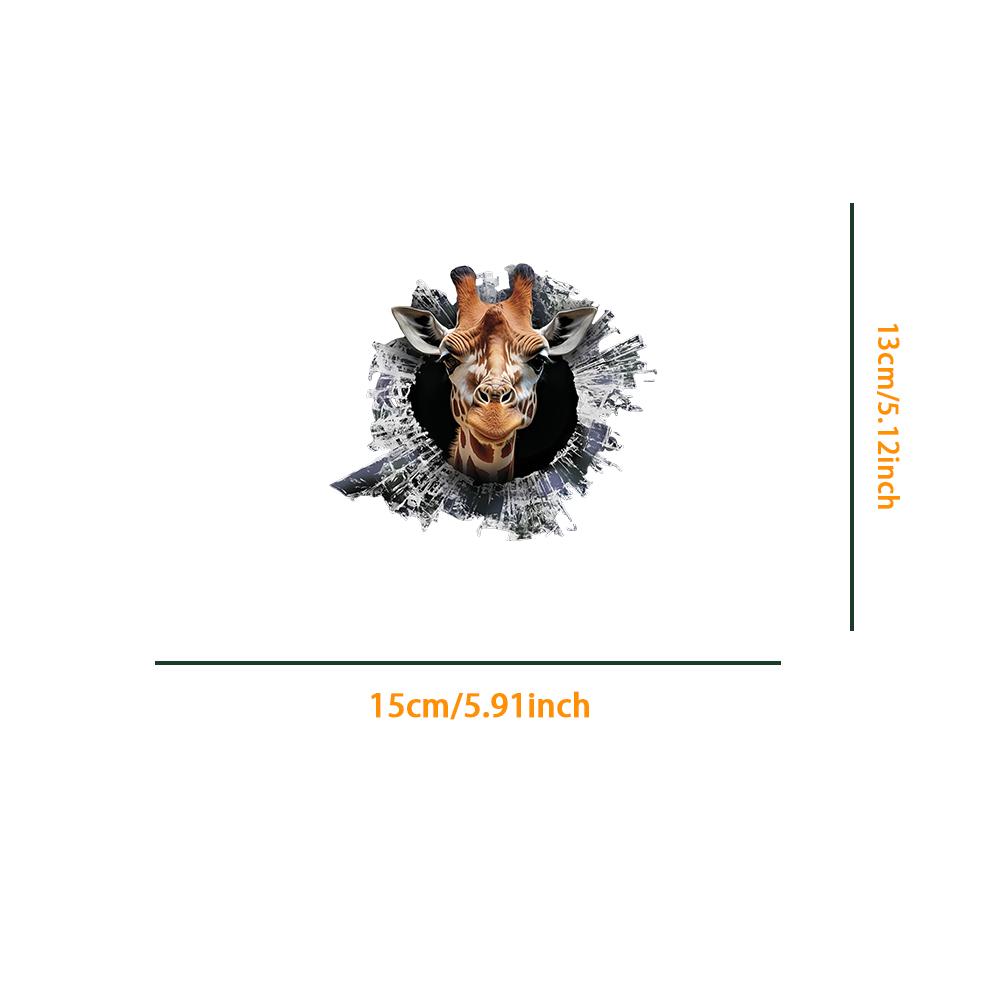 

1 шт. 2D плоские наклейки Животное Жираф Наклейки на автомобиль Багаж Холодильник Наклейки на стену Наклейки на ноутбук Туалет