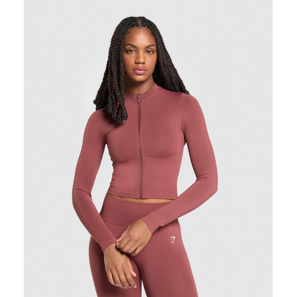 

Gymshark Повседневный бесшовный тректоп на молнии бордовый коричневый B1b7p Rbqv XXS
