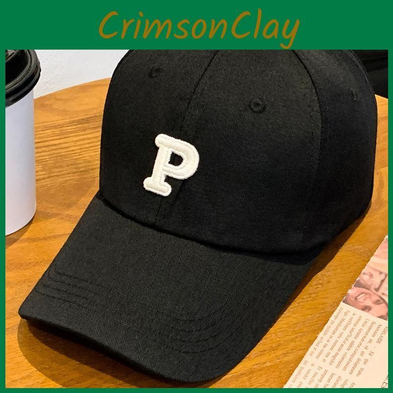 The P Letter Embroidery Mens Summer Sun Protection Baseball Cap Hat Breathable