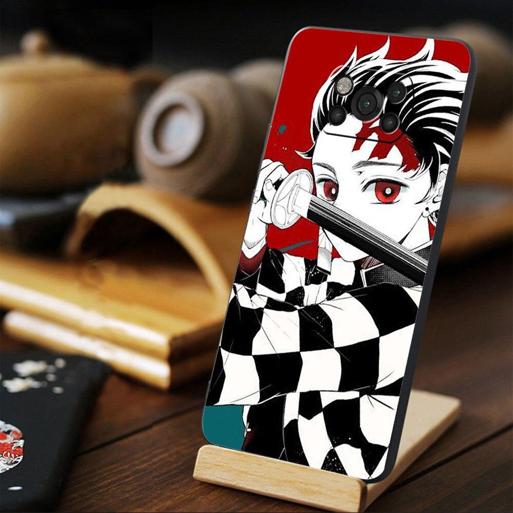 

Demon Slayer Kimetsu аниме противоударный чехол Celular для Xiaomi POCO X3 NFC F3 MI 11 lite M4 Pro 5G X4 10T M3 11T 9T F4 GT MI Note 10