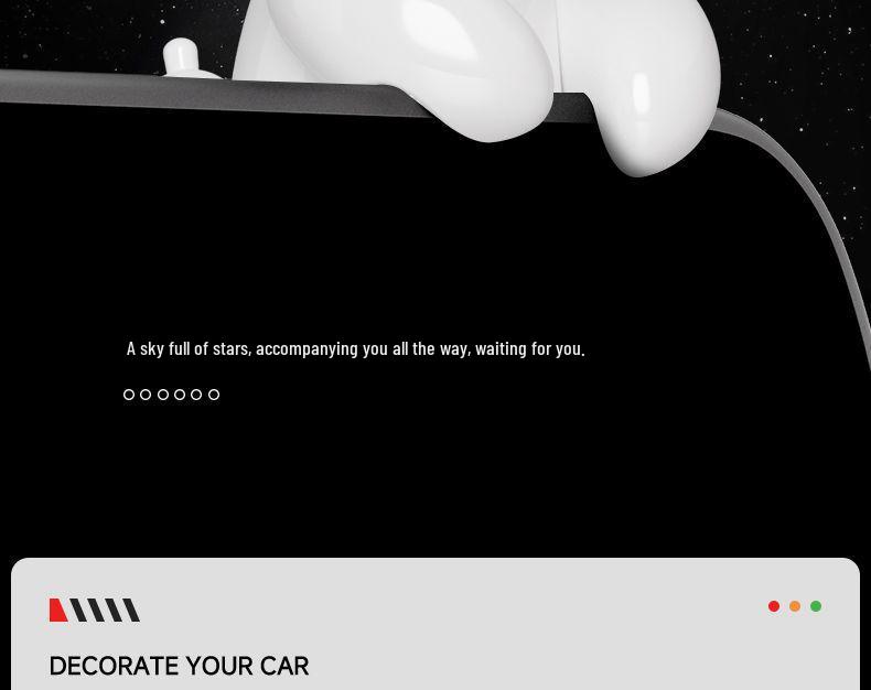 Tesla Model Y/3 Skärmprydnad: Hundläge Bil Docka Interiördekoration.