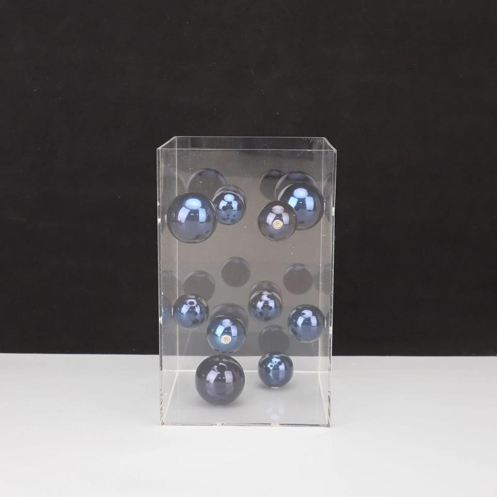 Creative Creative Square Acrylic Cover Sphere Decoration Living Room Porch Cabinet Crafts Ornament Modern Clear Acrylic Square H