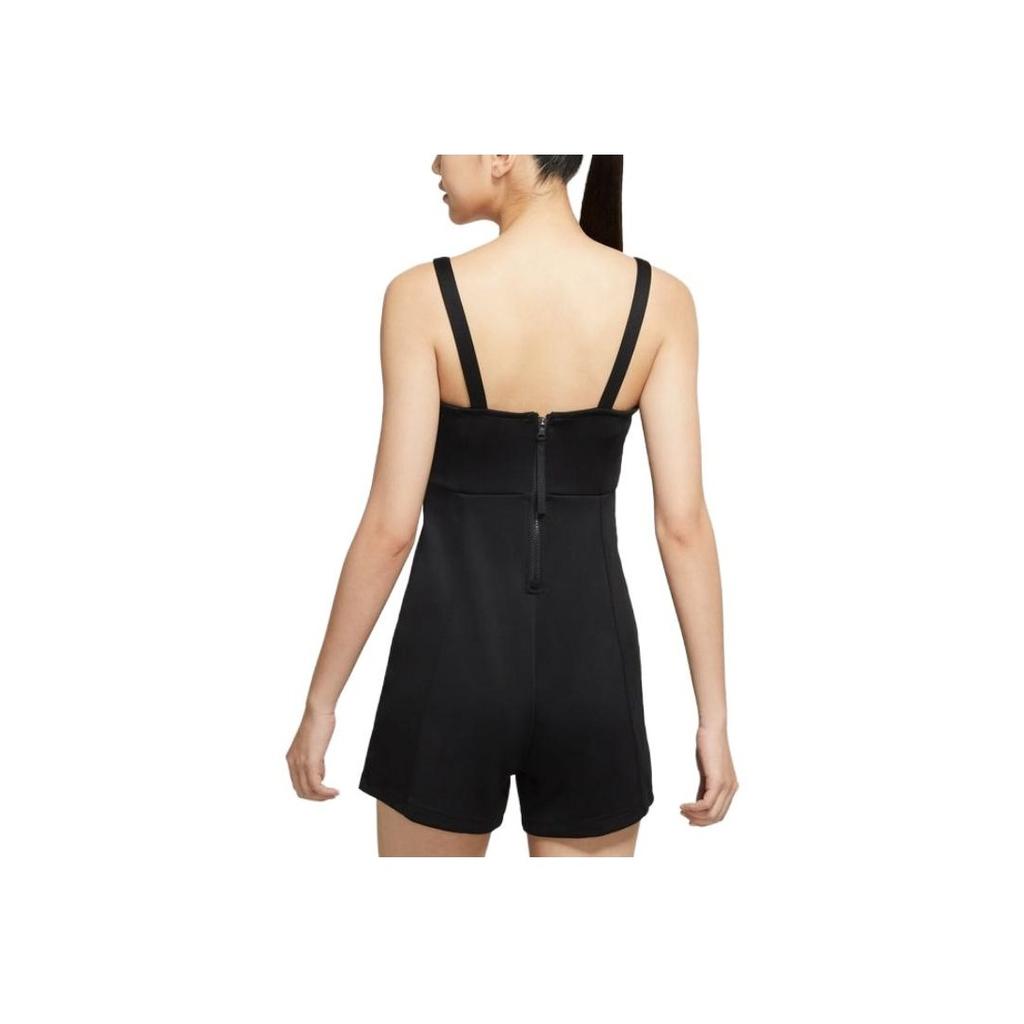 Nike Womens Sports Series Letter Print Sleeveless Jumpsuit Women jumpsuit Black CZ8637-010