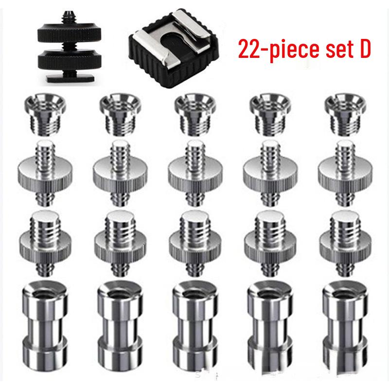 1/4 to 3/8 Hot Shoe Camera Tripod Screw Set