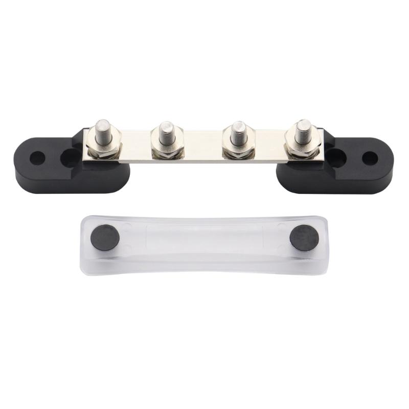 Versatile and Reliable 4 Way M6 Busbar Long lasting & Rust resistant Busbar 100A for Automotive & Marine Applications