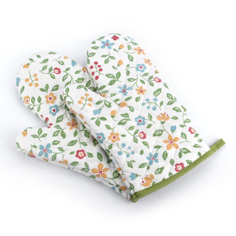 

Japanese Style Floral Heat Resistant Oven Mitt