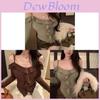 Lily Lace Off Shoulder Sweater With Ruffle Hem For Spring Casual Wear