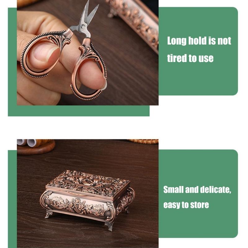 Vintage Magnetic Needle Box with Needle, Threader, Scissors and Thimble, Basic Sewing Repair Set for Professional Tailor
