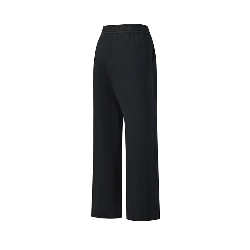 Fila Tennis Fashion Simple Classic Retro Tennis Style Casual Versatile Comfortable Loose Straight Leg Knitted Sports Pants Women Bottoms A11W623605FNV