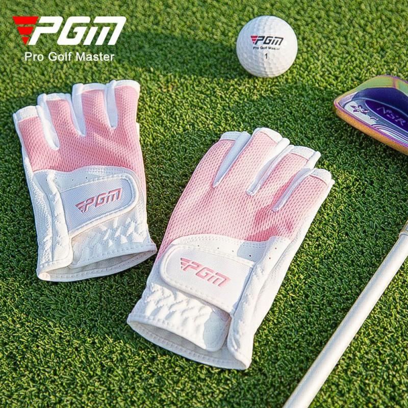 Ladies Golf Gloves Fingerless Breathable Mesh Sun Protection Left Right Hand