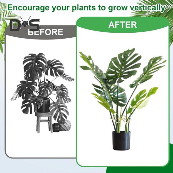 Plant Stem Holder Monstera Plant Stabilizer Metal Plant Support Stem Stabilizer for Indoor Plants Potted Flowers Upright Growth