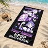 Kpop Demon Hunters Custom Name Beach Towels Also Serve As Bath Towels Summer Essential a Musthave for the Outdoors the Beach and the Pool