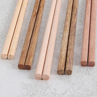10 Pairs Chopsticks Non-slip High-temperature Resistant Natural Wood Chinese Japanese Chop Sticks Kitchen Gadget